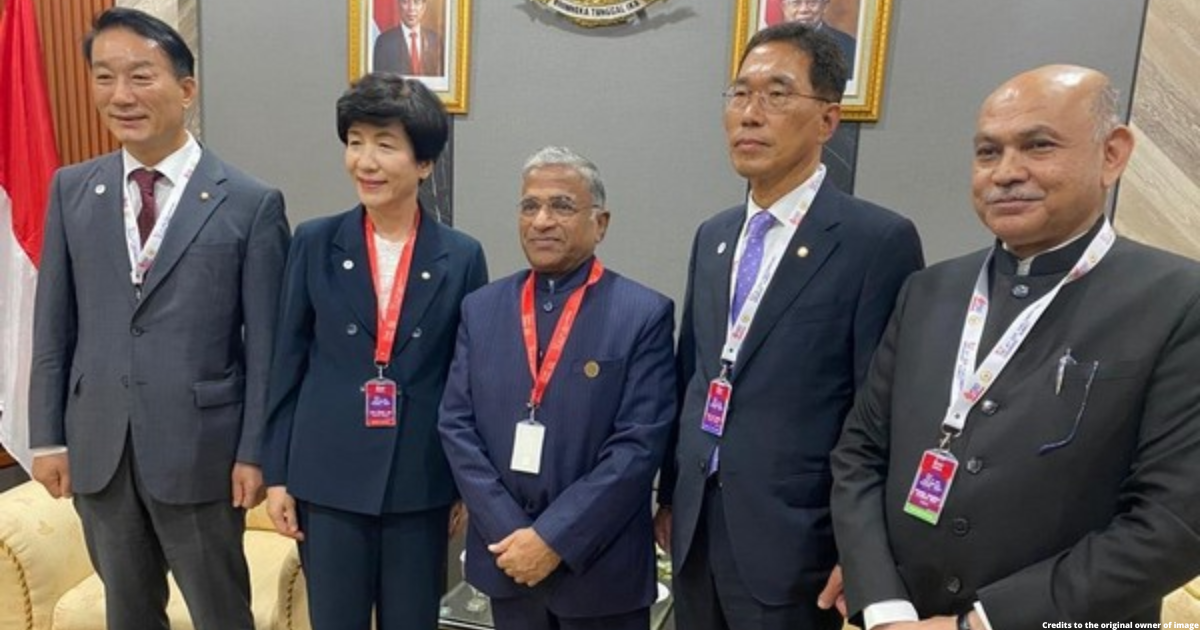 RS Dy Chairman Harivansh meets his S Korean counterpart on sidelines of G20 Parliamentary Speakers' Summit in Jakarta